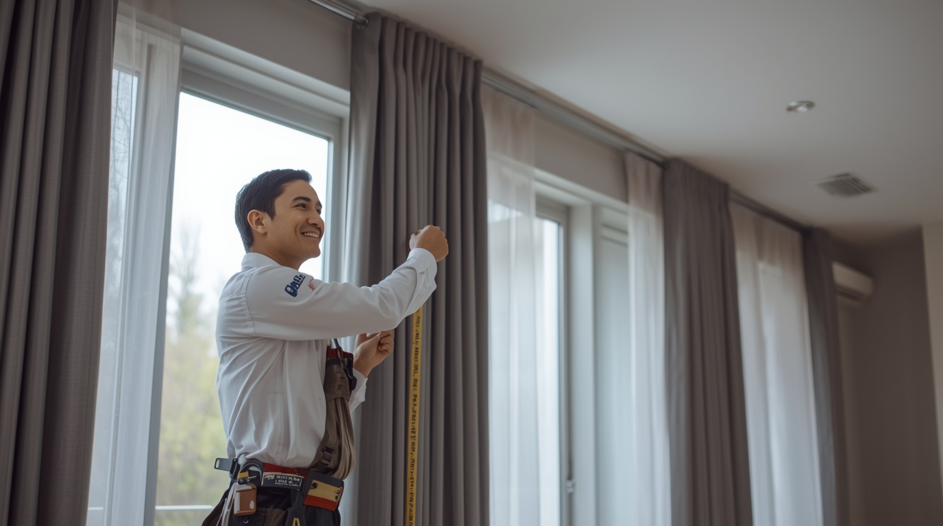 Professional curtain installation service